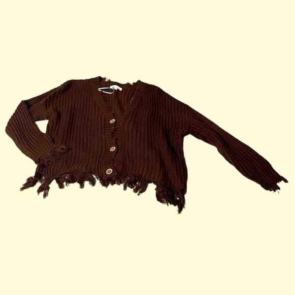 Size small/medium Sweet Generis chocolate colored cardigan - Picture 1 of 5